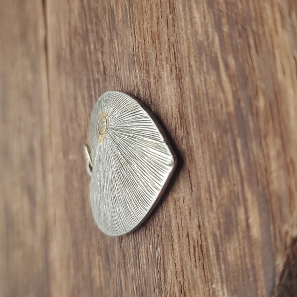 Feathered wing heart crystal necklace pendant‎ - Picture 2 of 2